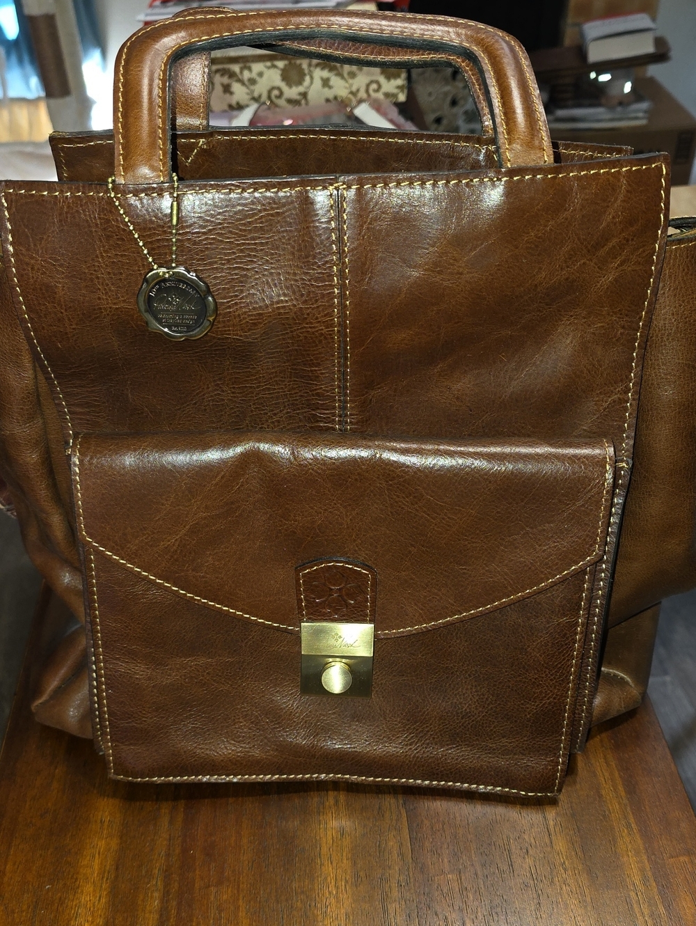 Patricia Nash Brown Leather Tote - Classic Carry